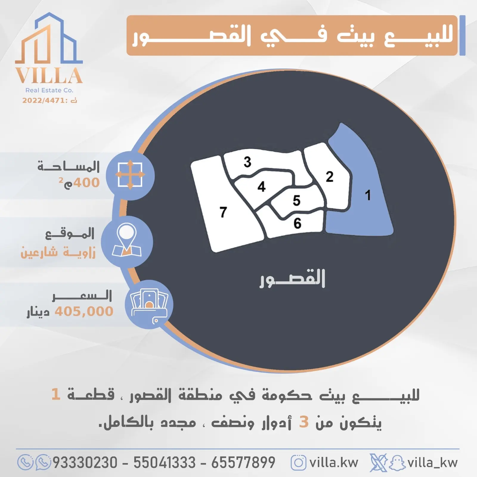 للبيع - القصور