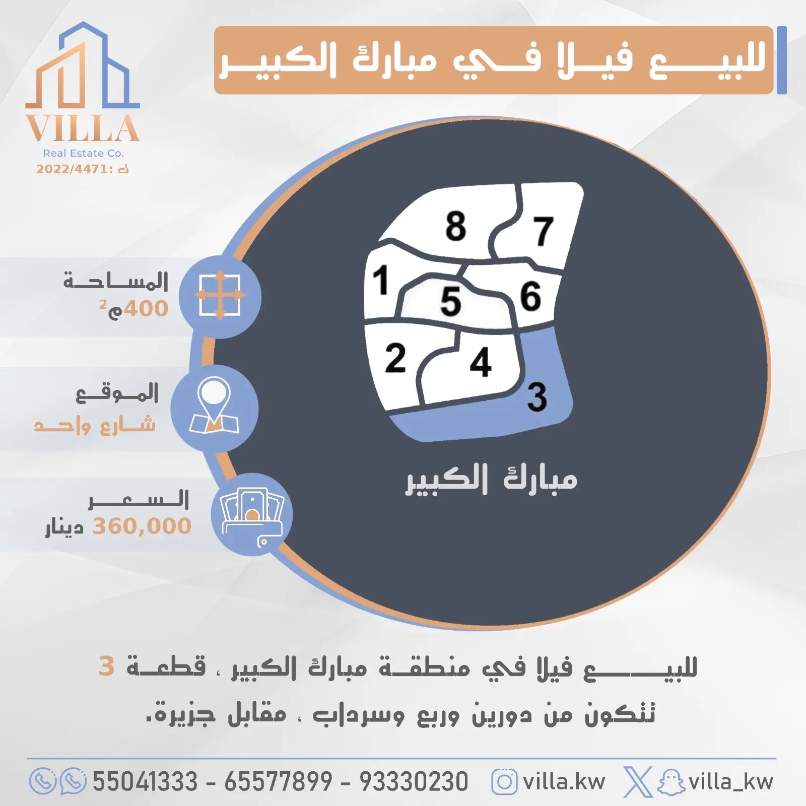 للبيع - مبارك الكبير