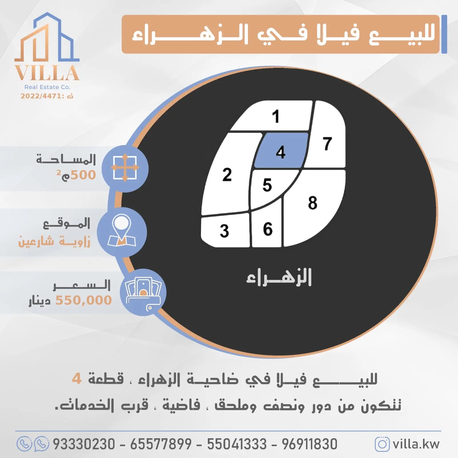 للبيع بيت في ضاحية الزهراء 